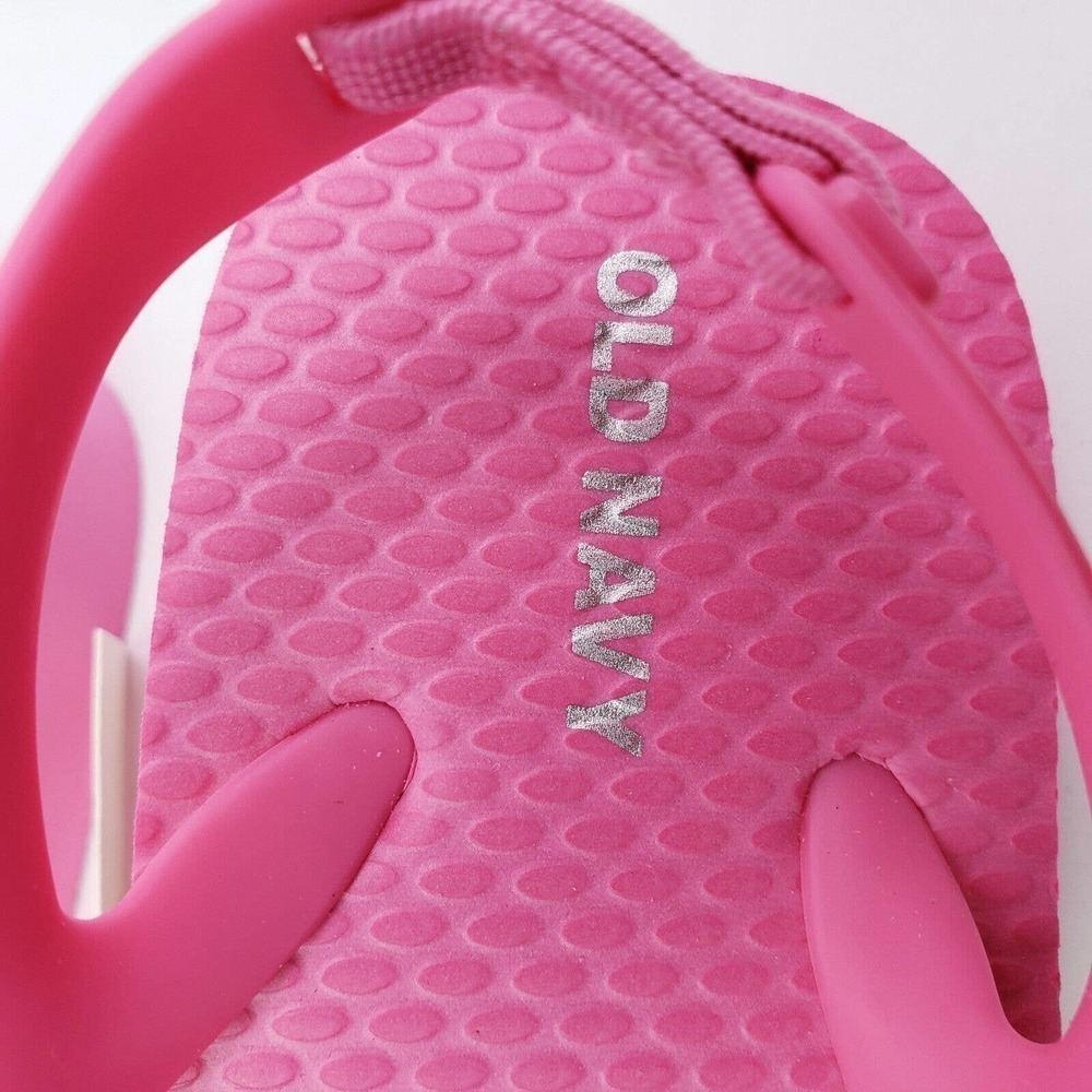 Old Navy Toddler Girls Size 7 Pink Casual Back Strap Flip Flop Sandals - Picture 9 of 9